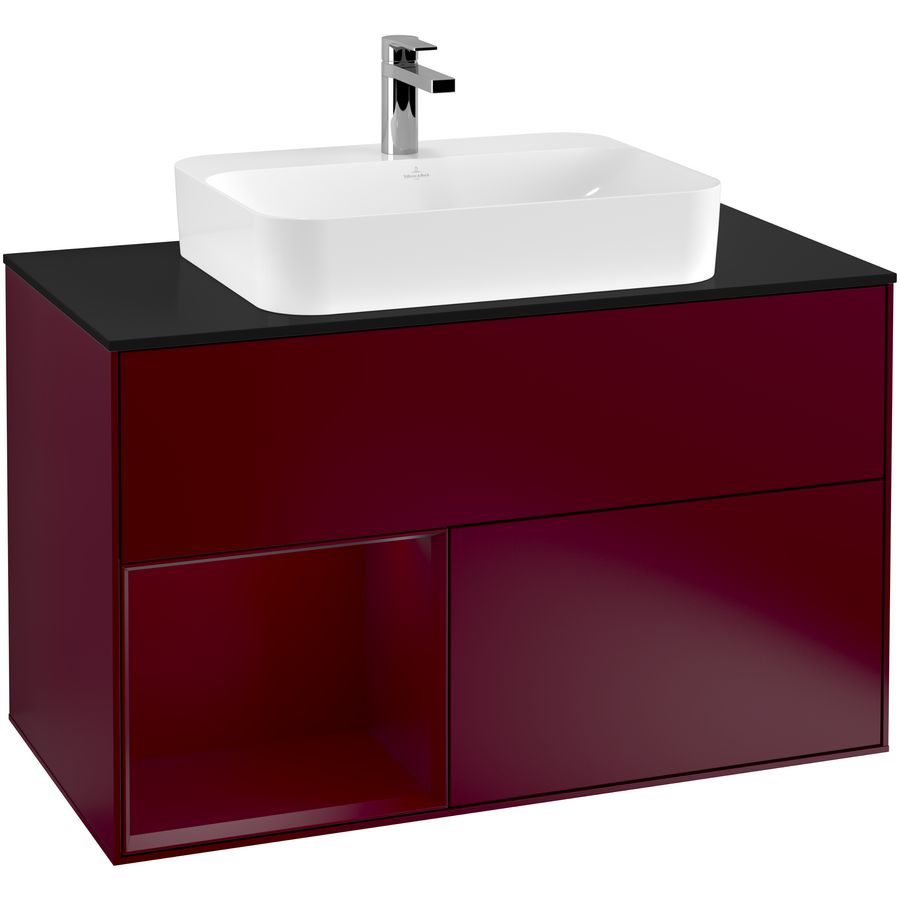 Wastafelonderkast Finion 1000x603x501mm Peony Matt Lacquer G362HBHB