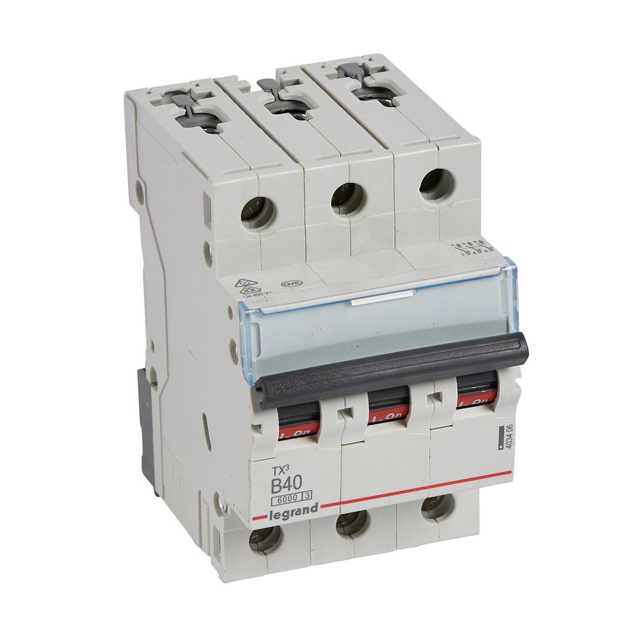 Installatieautomaat MCB TX3 3-polig B-karakteristiek 40A 6000A