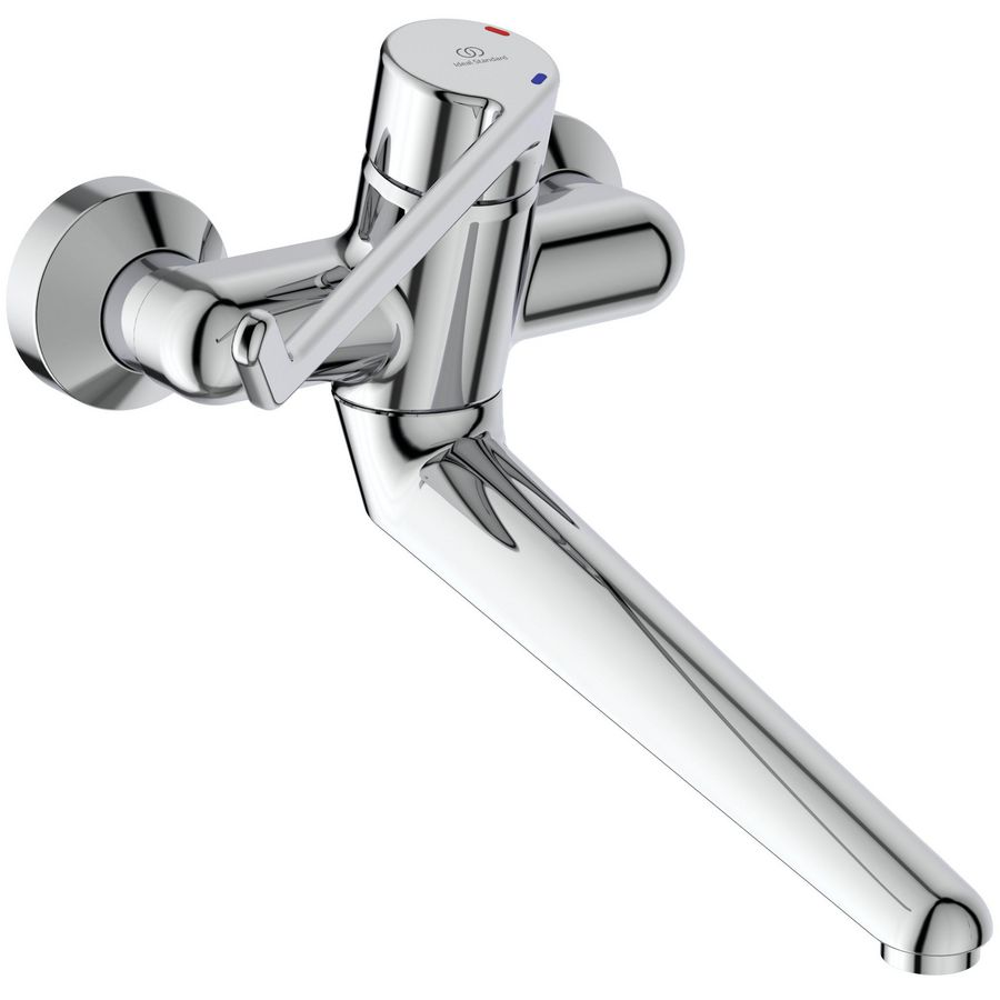 Ceraplus wandmengkraan sprong 250mm chroom hendel 230mm incl. s-koppeling