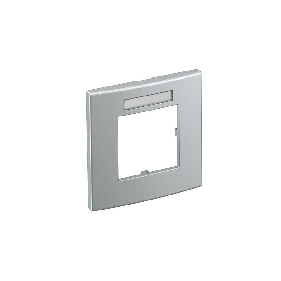 Afdekramen Module 45 1-vdg 84x84mm polycarbonaat alu