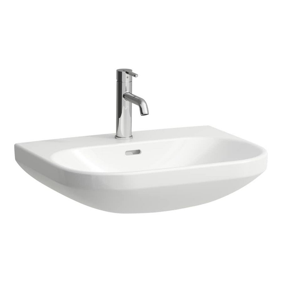 Wastafel LUA 60x46cm met kraangat zonder overloop wit