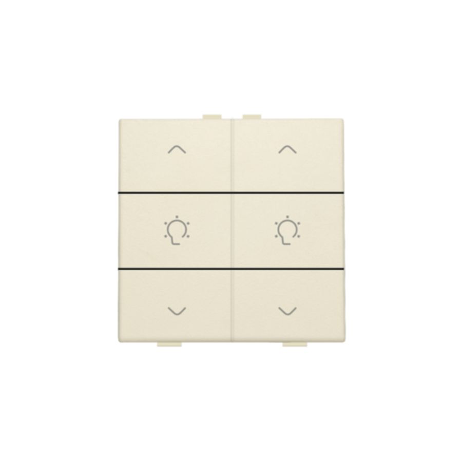 Dubbele dimbediening Home Control cream