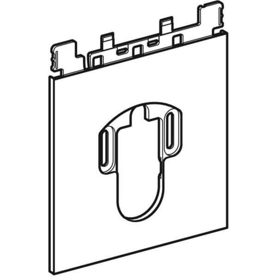 AquaClean designplaat Wit glas 242.903.SI.1