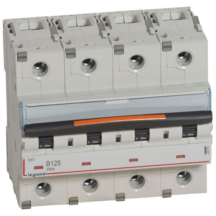 Installatieautomaat 4-polig B-karakteristiek 125A 25kA DX³ DIN
