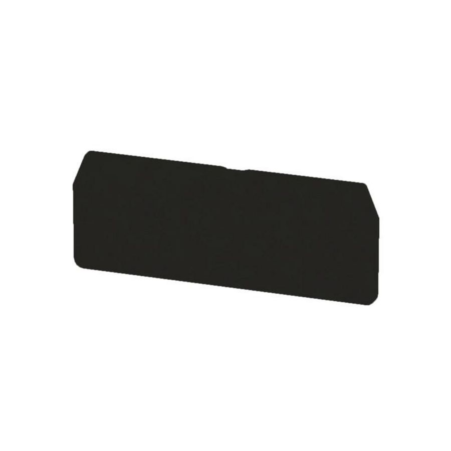 Afsluit- eindplaat zwart h:79.4mm b:2mm V-0, VVE=50