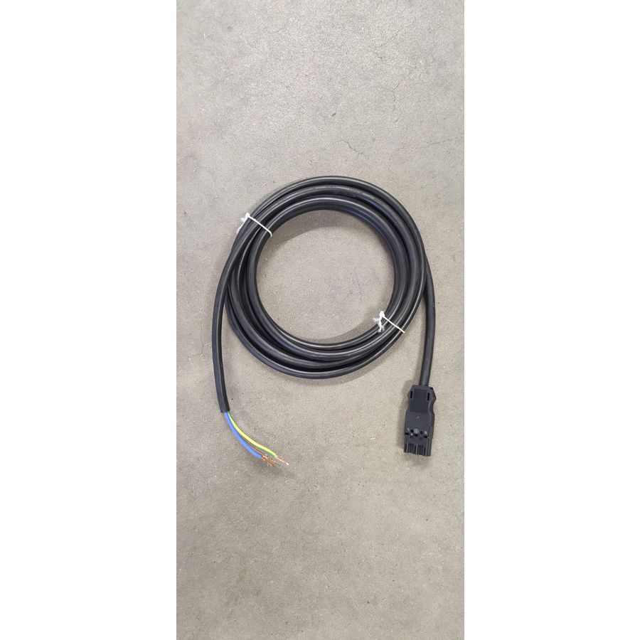 Aansluitkab. 3G2,5 male-open 4m zwart Eca 771-9993/3207-401