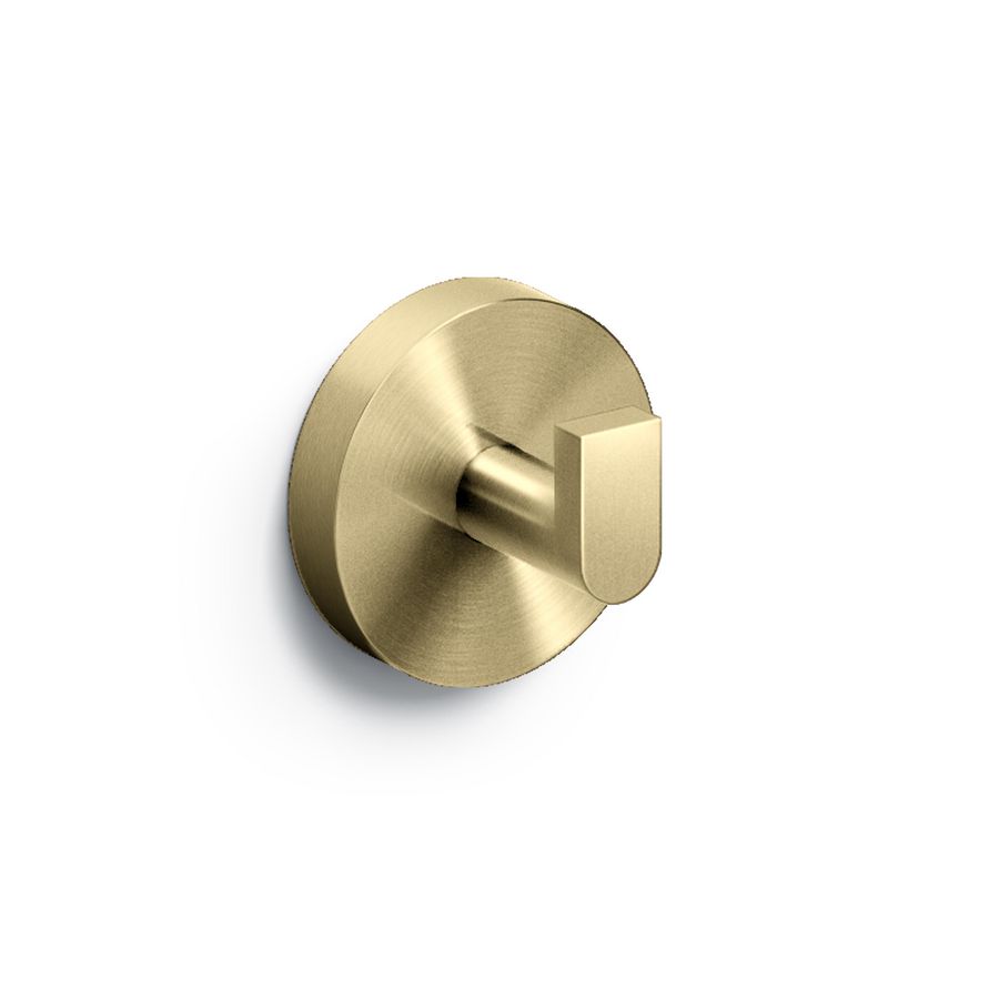 Set a 2 kledinghaken goud geborsteld PVD