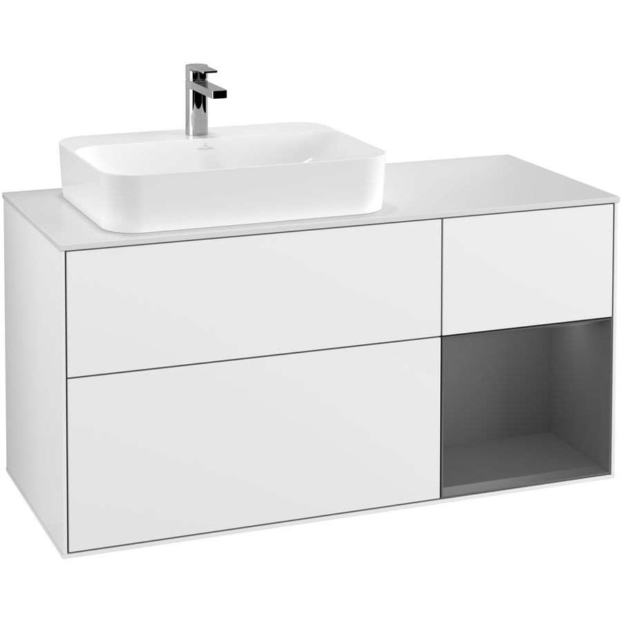 Wastafelonderkast Finion 1200x603x501mm G.White.L G401GKGF
