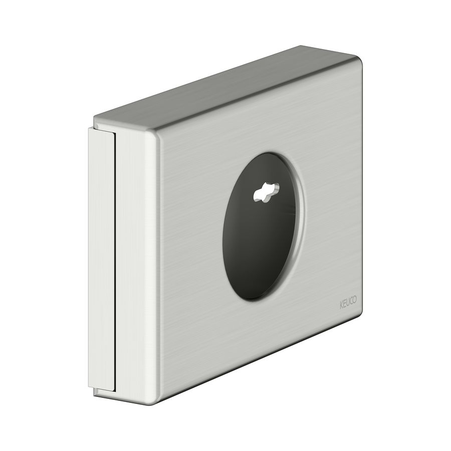 Hygiënezakjes-houder incl. zakjes roestvrij staal finish