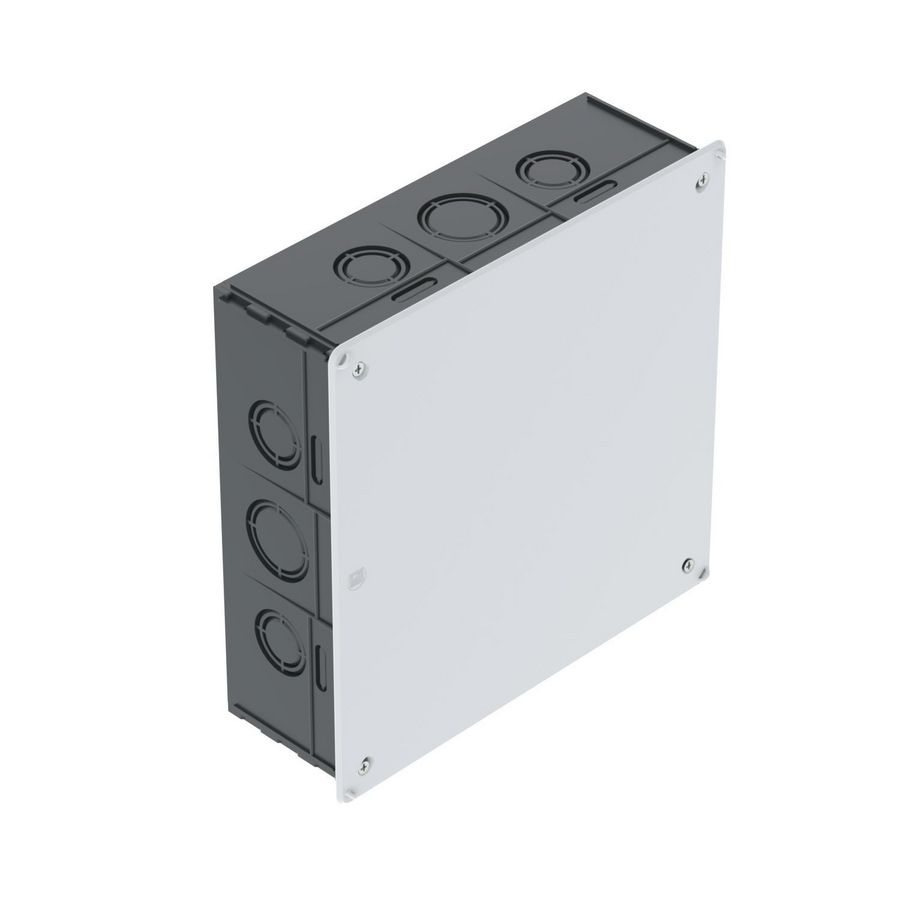 Inbouwdoos Inbouw 200x200x65 polystyrol zwart VVE=10