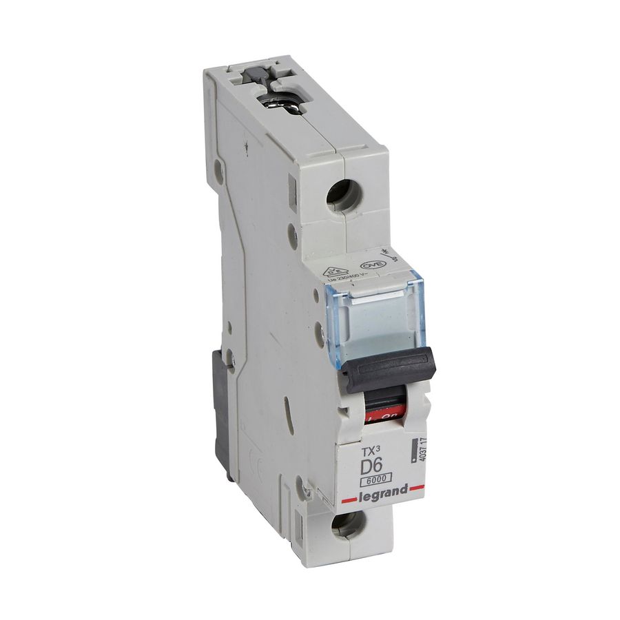 Installatieautomaat MCB TX3 1-polig D-karakteristiek 6A 6000A