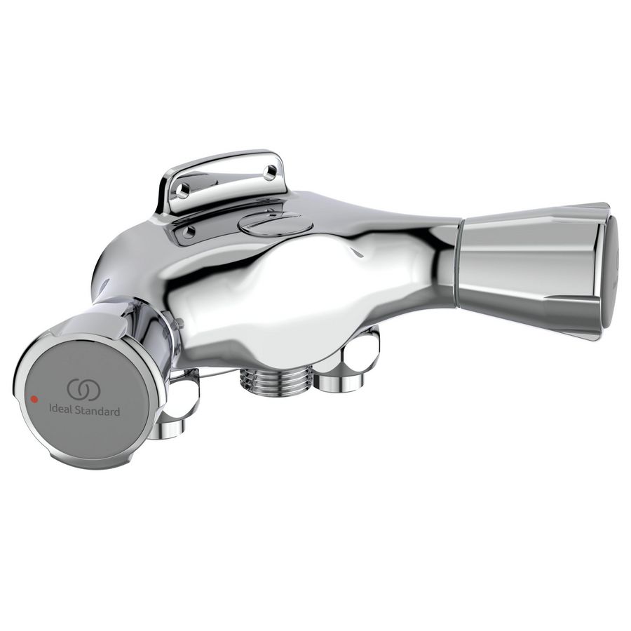 Doucheblokkraan Nimbus II Messing Eco HoH63,5mm OA zonder omstel chroom