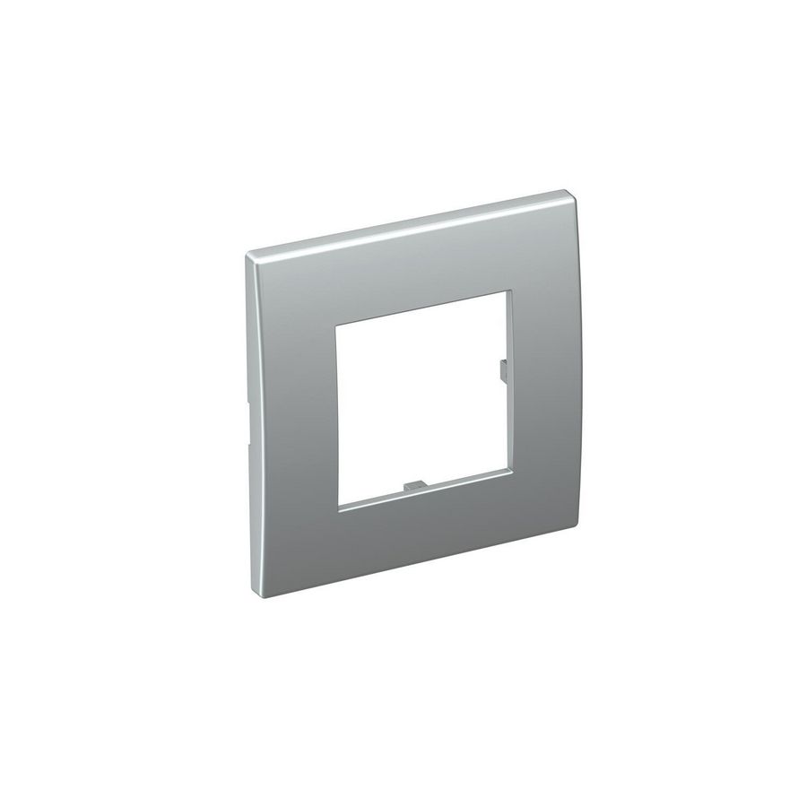 Afdekramen Module 45 1-vdg 84x84mm polycarbonaat alu 6119326
