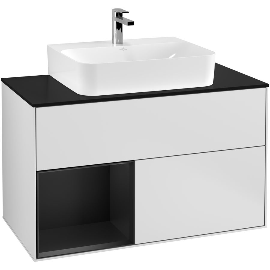 Wastafelonderkast Finion 1000x603x501mm White Matt Lacquer F112PDMT