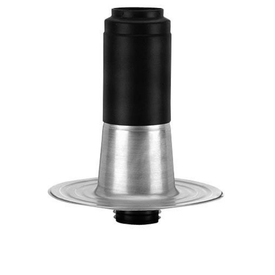 Rioolontluchting PP ø110mm L=950mm zwart excl. pan en schaal