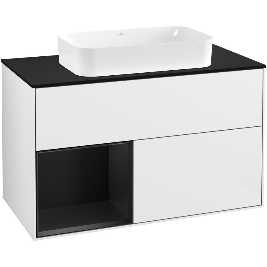 Wastafelonderkast Finion 1000x603x501mm G.White.L G242PDGF