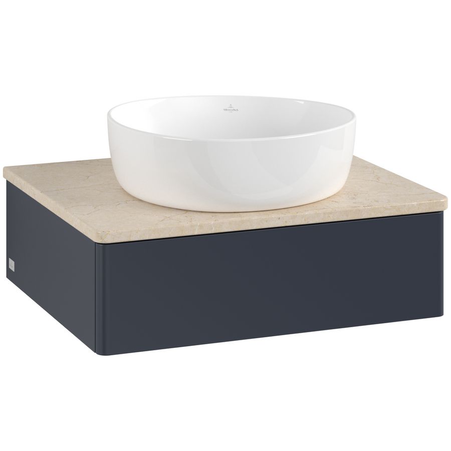 Wastafelonderkast Antao 600x190x500mm Mid.Blue Matt Lacquer L07013HG