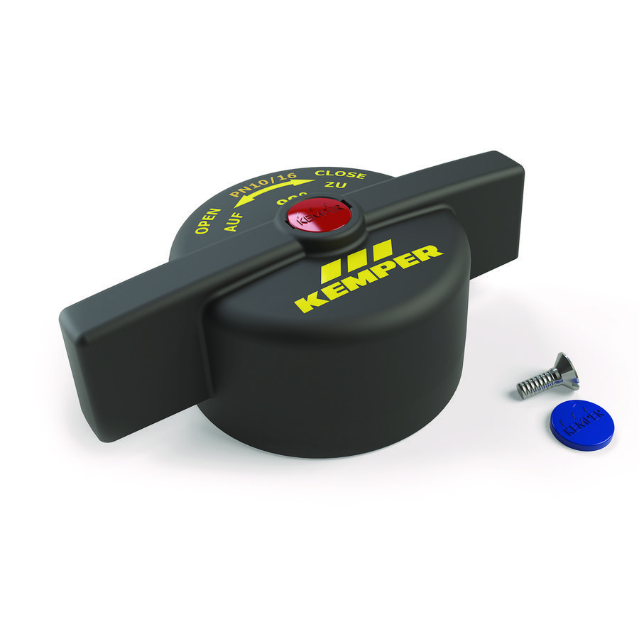 Afsluiter van brons+bedieningsgreep binnendraad DN15