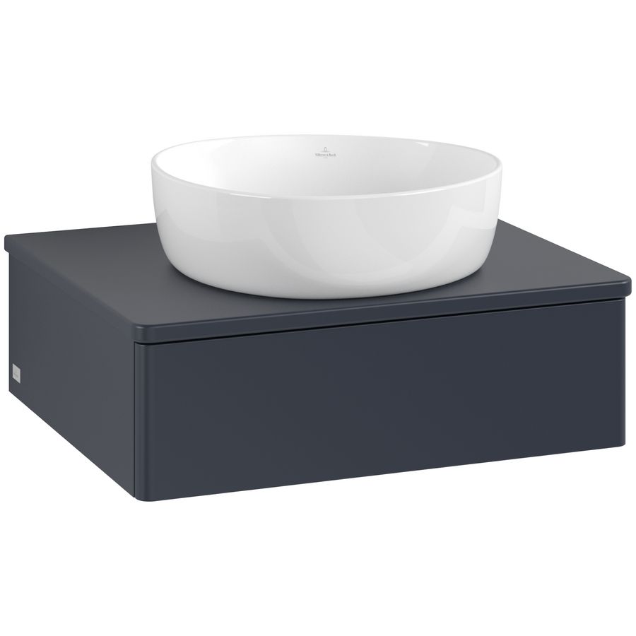 Wastafelonderkast Antao 600x190x500mm Mid.Blue Matt Lacquer L07050HG