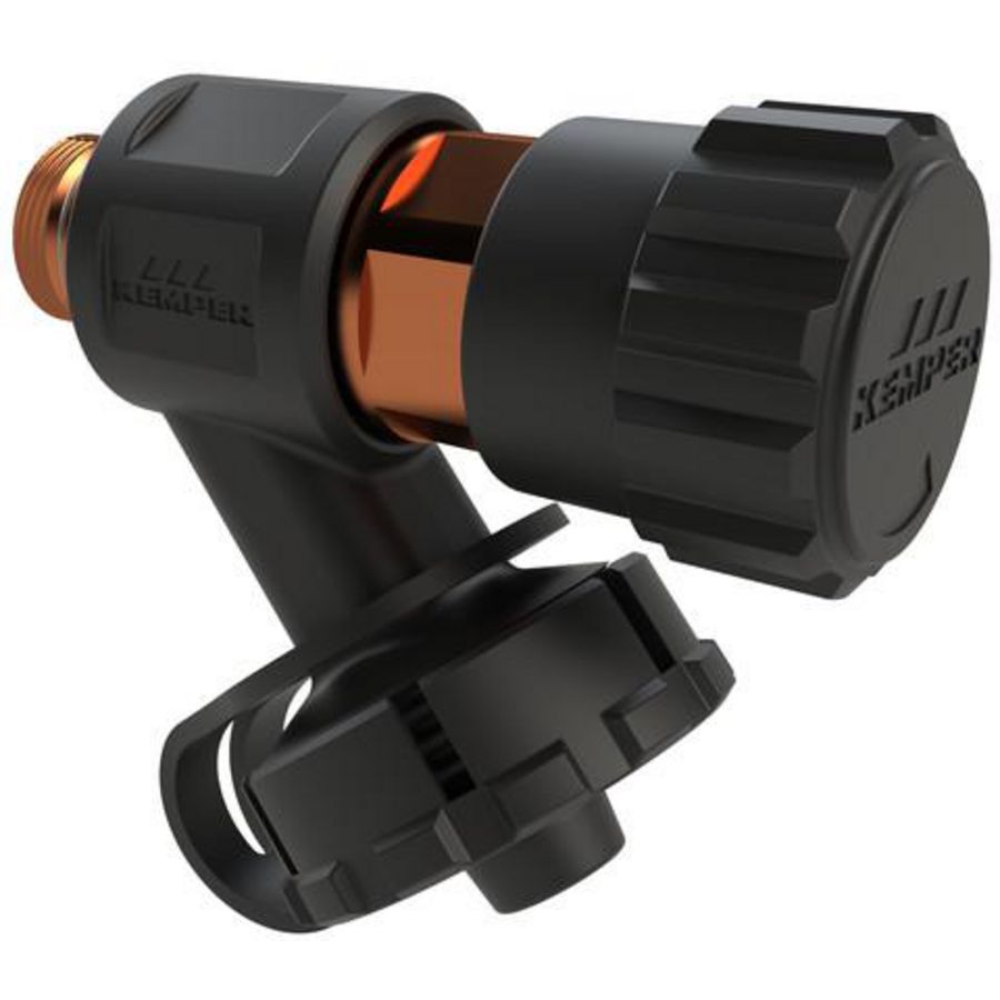 Aftapper van rvs/kunststof DN8 tbv DN15-50