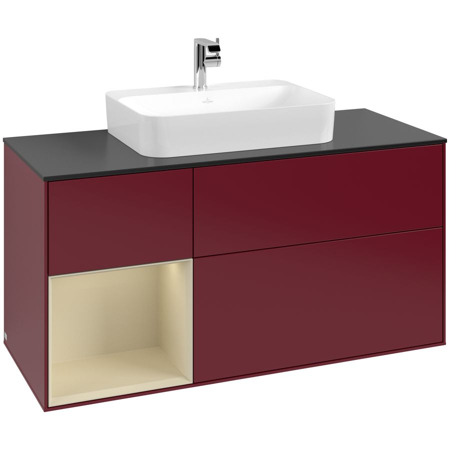 Wastafelonderkast Finion 1200x603x501mm Peony Matt Lacquer G412HJHB
