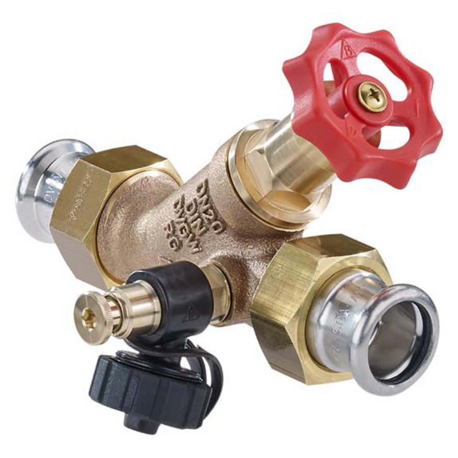 Vrijstroomaf 15x15mm 2delig brons Geberi Mapre 270560 VVE=10