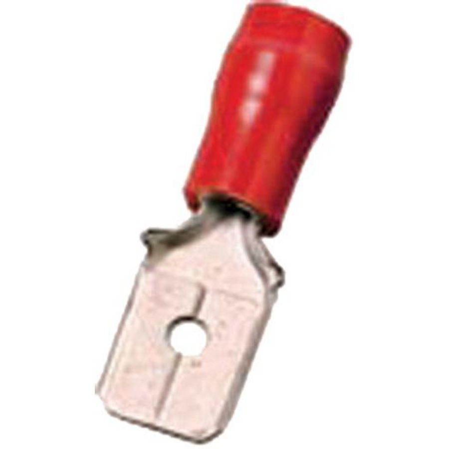 Geisoleerd vlaksteker 0,5-1mm² 2,8 x 0,8 rood VVE=100
