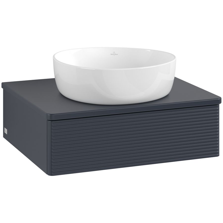 Wastafelonderkast Antao 600x190x500mm Mid.Blue Matt Lacquer L07110HG