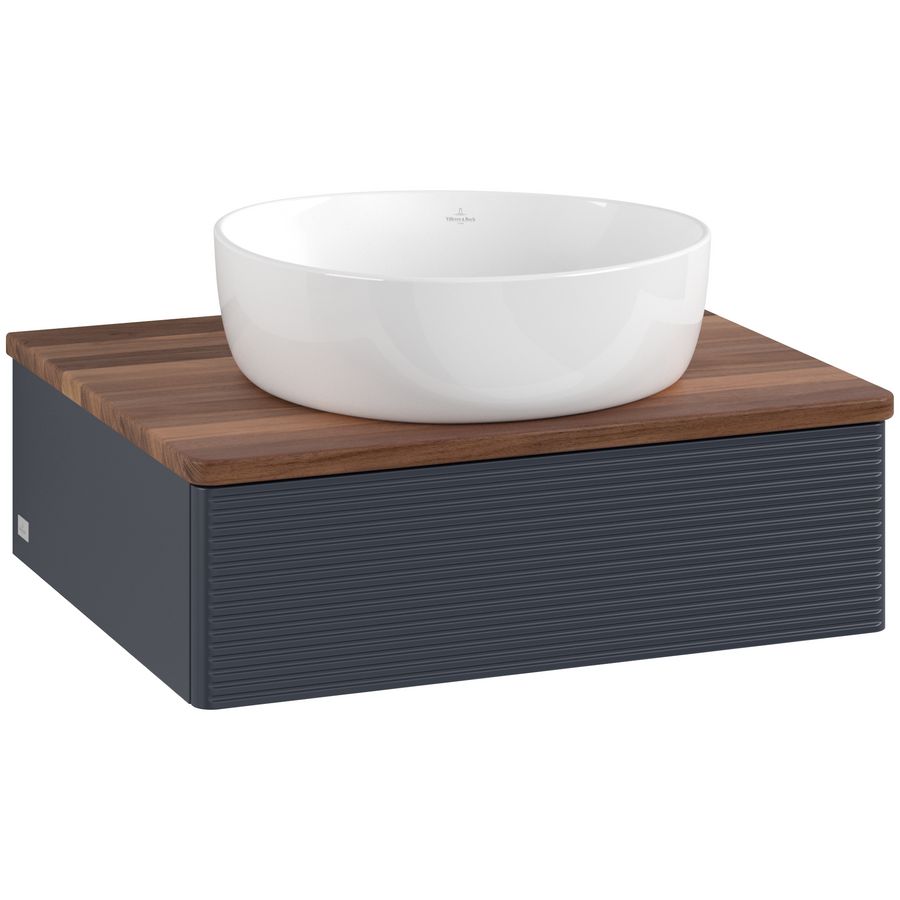 Wastafelonderkast Antao 600x190x500mm Mid.Blue Matt Lacquer L07112HG
