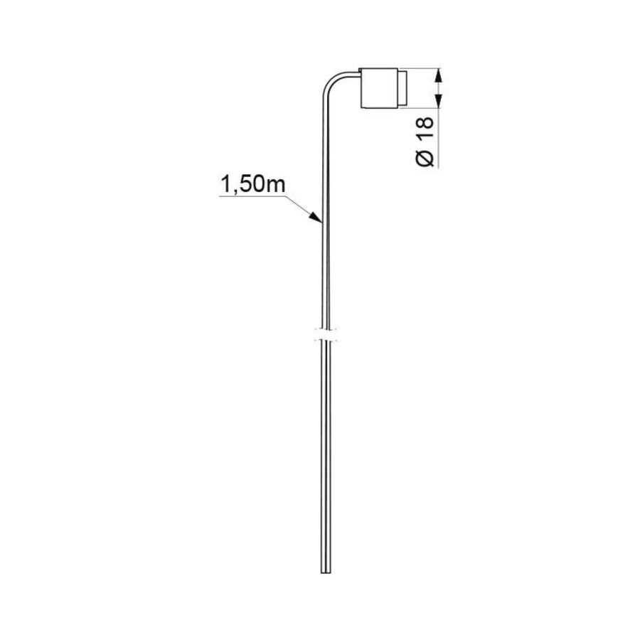 Detectie + kabel L.1,50m voor 2