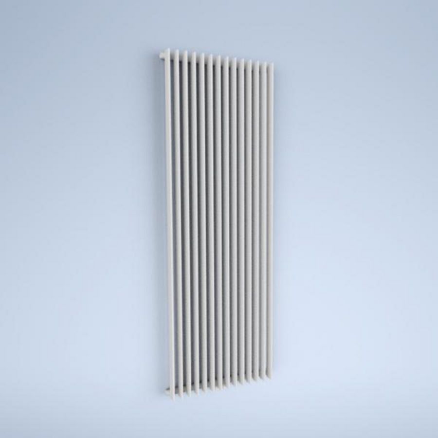 Designradiator TULIPA TV1-A 720x2000mm RAL9016 wit aansluiting LM