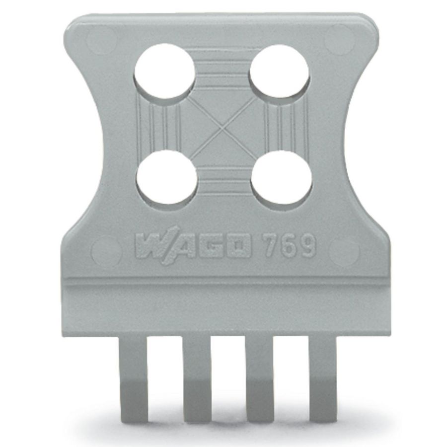 Trekontlastingsplaat female/male stekers 1-delig gri VVE=25