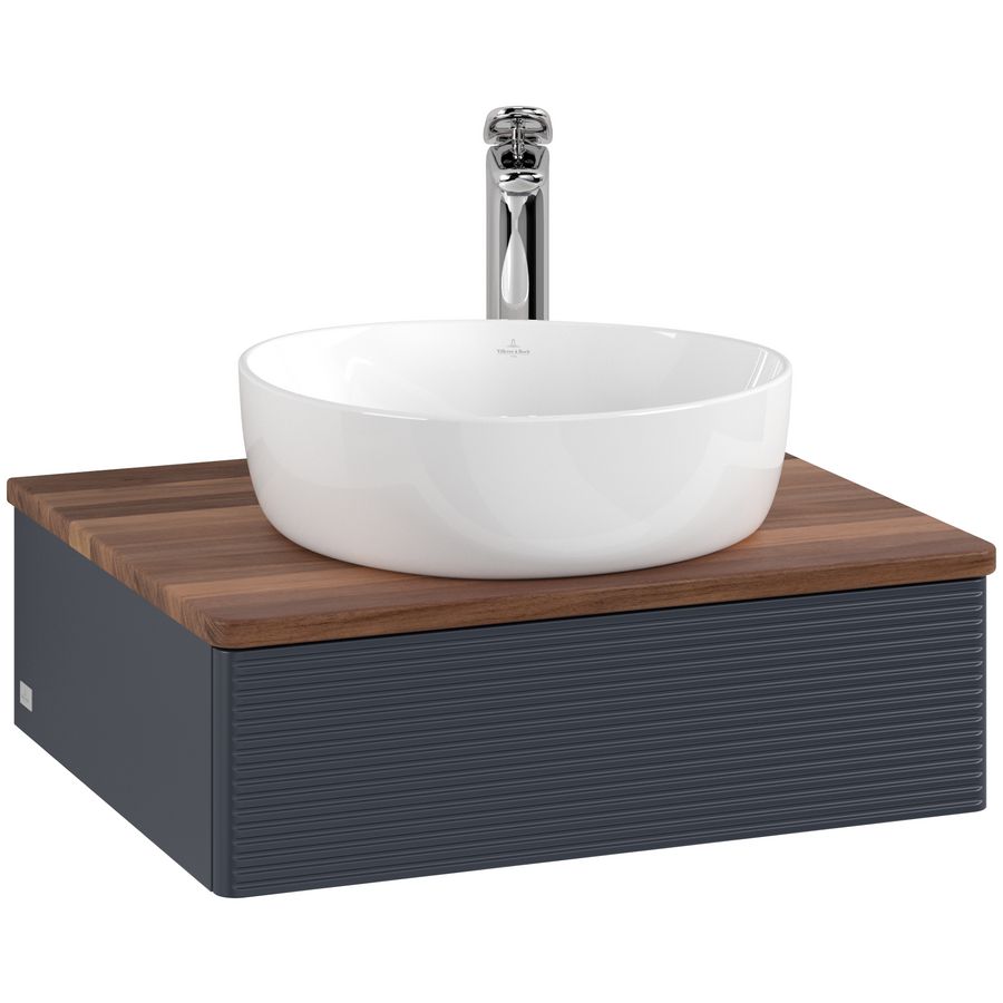 Wastafelonderkast Antao 600x190x500mm Mid.Blue Matt Lacquer L07152HG