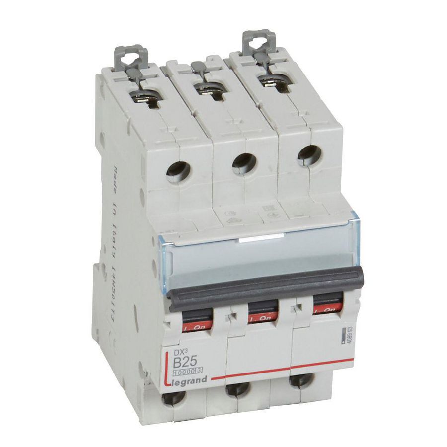 Installatieautomaat MCB DX³ 3-polig B-karakteristiek 25A 10000A