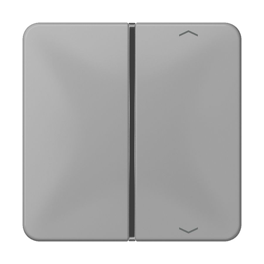 Tastafdekking 1-voudig pijl CD grijs KNX