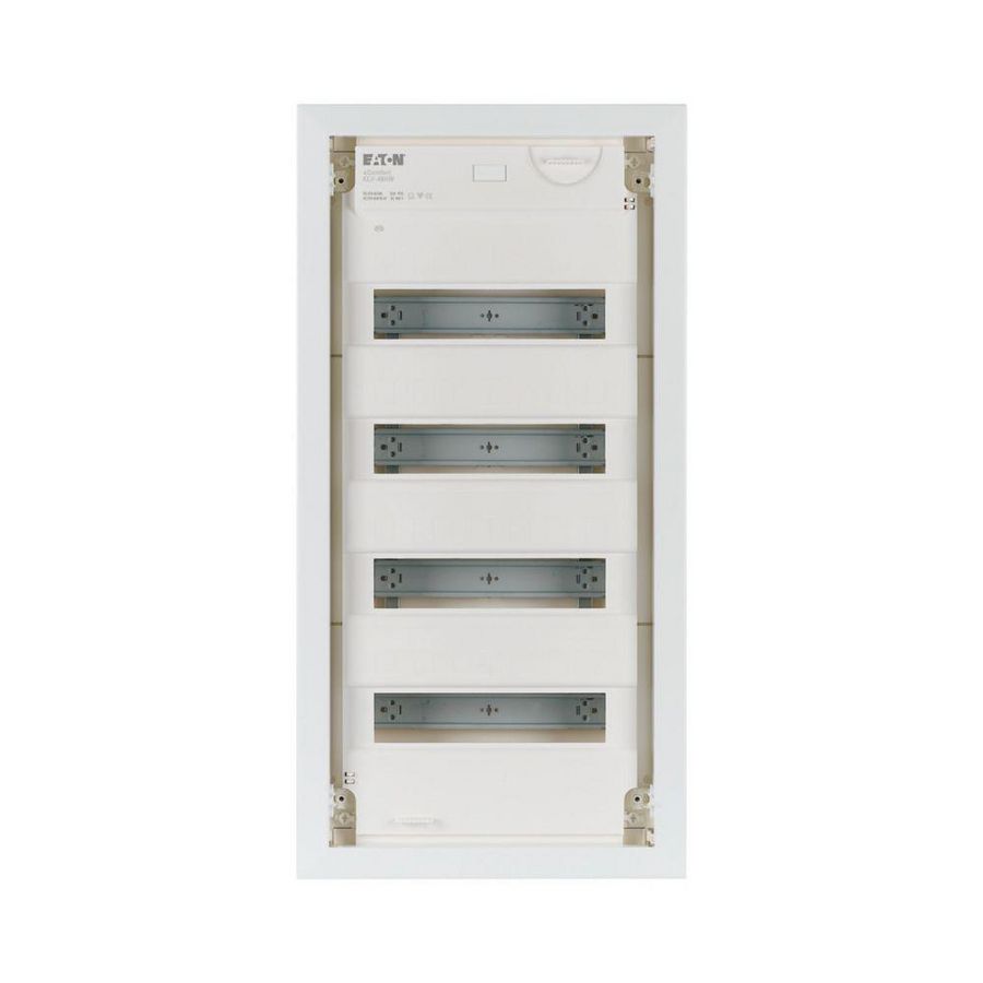 Inbouwverdeelkast KLV (holle wand) 48+8TE, IP30, RAL, deur RAL 9016 vl Eaton