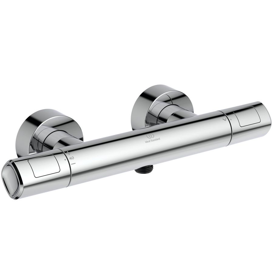 Douchethermostaat CERATHERM T100 chroom cool body 150mm incl. s-koppeling