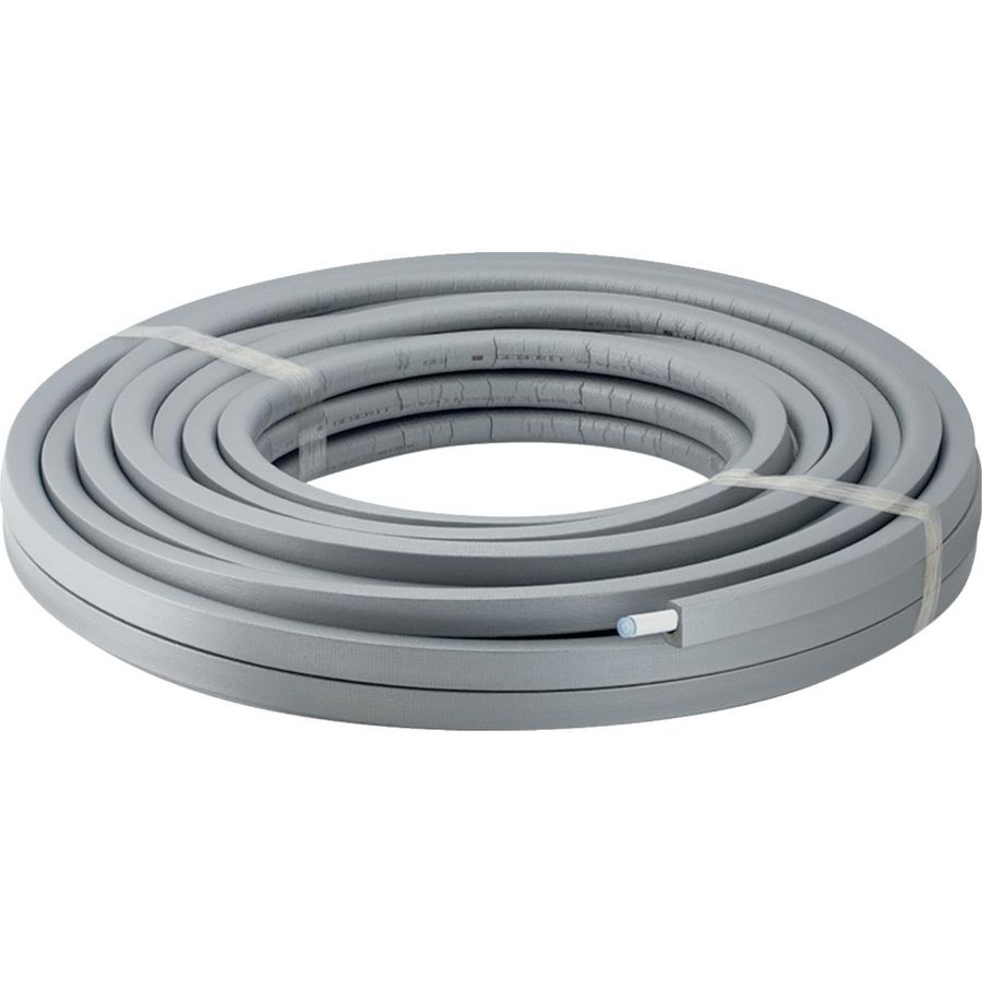 Rol a 50mtr. meerlagenbuis ML (Therm) 20x2mm + excentrische isolatie 13mm grijs