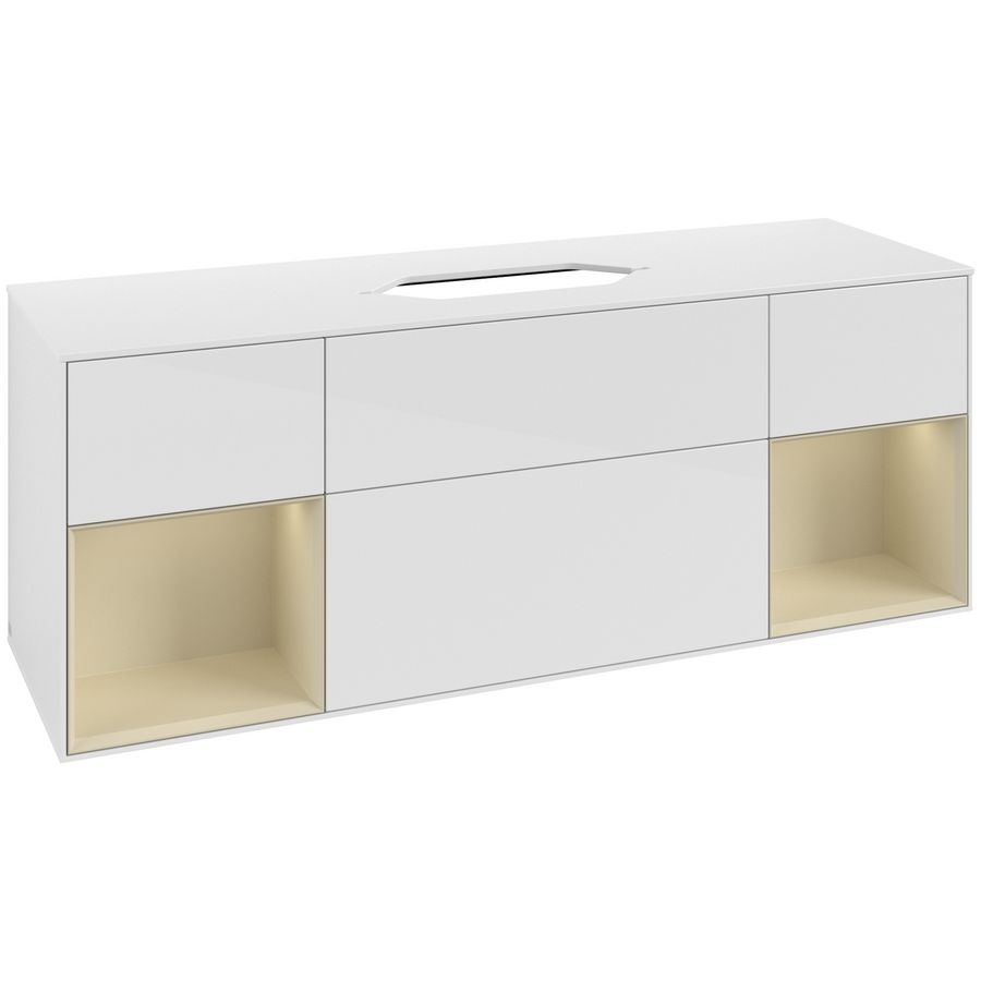 Wastafelonderkast Finion 1600x603x501mm G.White.L G741HJGF