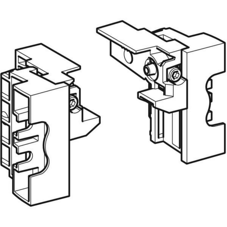 Stelblokken douchewandgoot afb.set links en rechts
