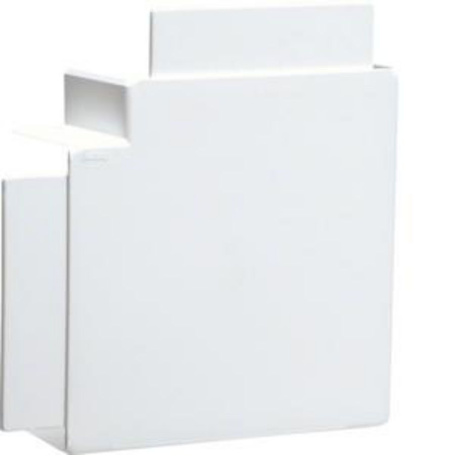 Vlakke hoek voor goot 60x130mm FB verkeerswit