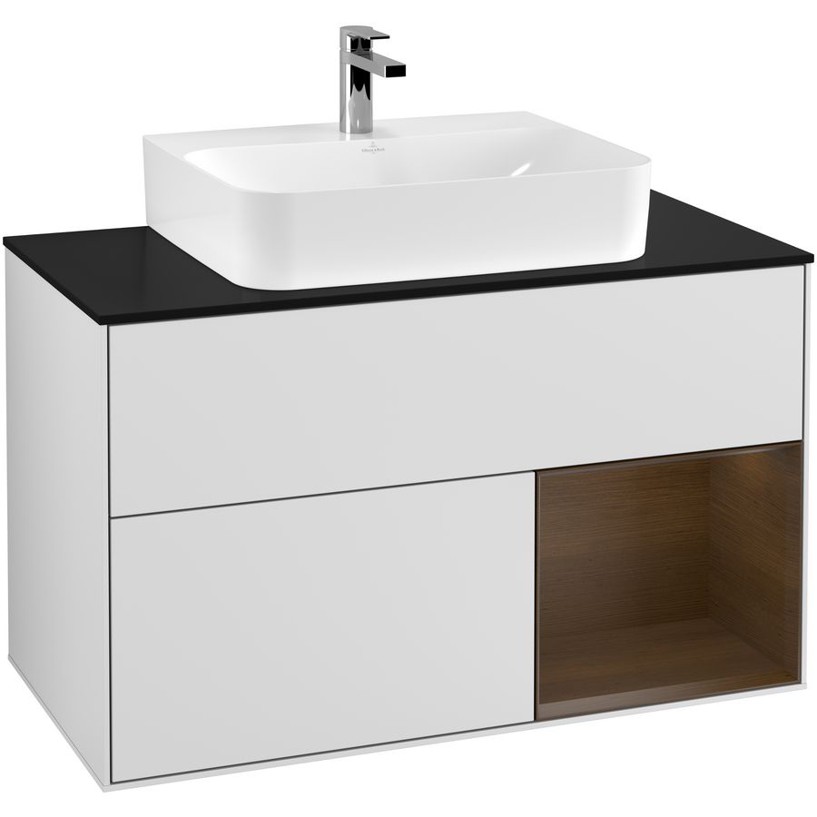 Wastafelonderkast Finion 1000x603x501mm White Matt Lacquer F122GNMT