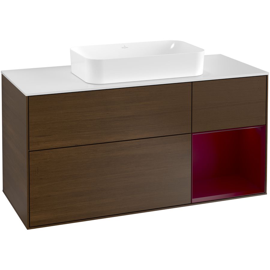 Wastafelonderkast Finion 1200x603x501mm W.Veneer G301HBGN