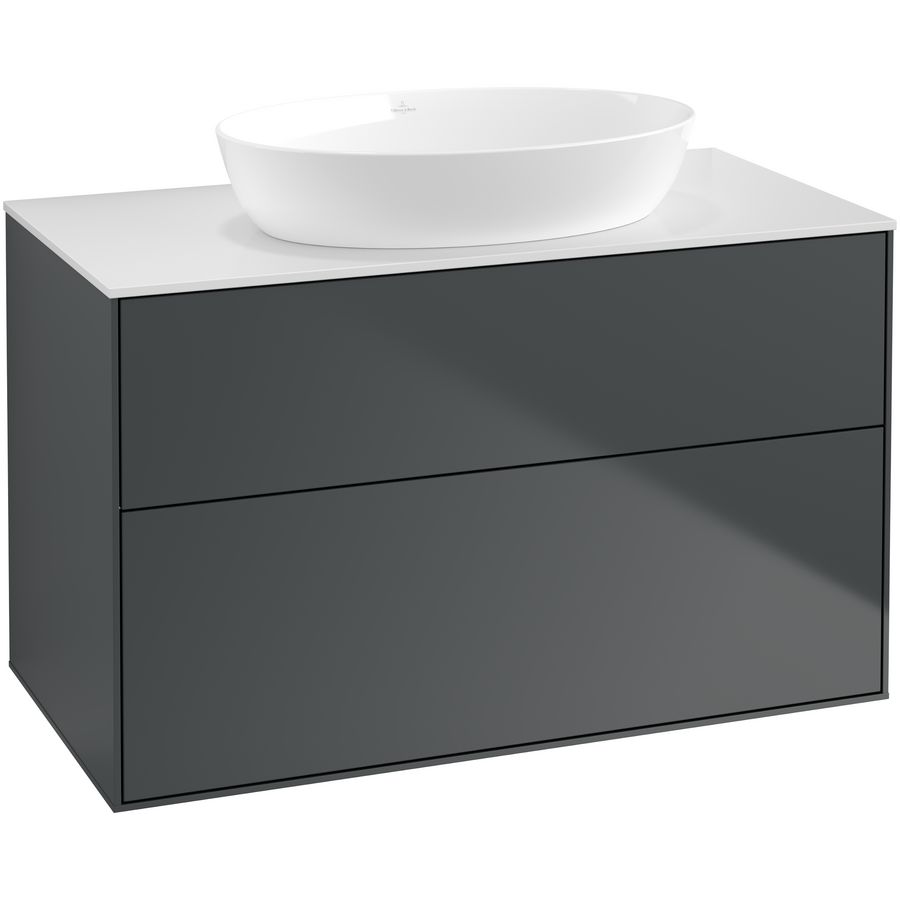 Wastafelonderkast Finion 1000x603x501mm Mid.Blue Matt Lacquer GA0100HG