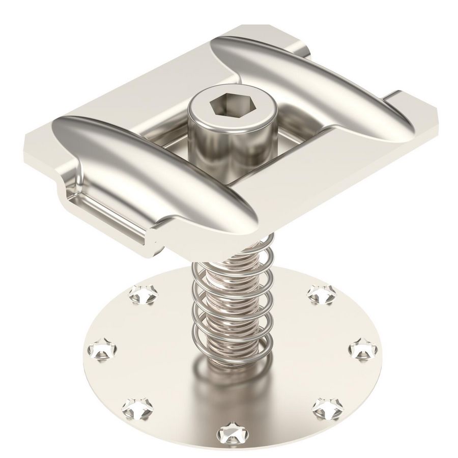 Middenklem met veer PV-montagesystemen 50x40x58 RVS 1 VVE=50