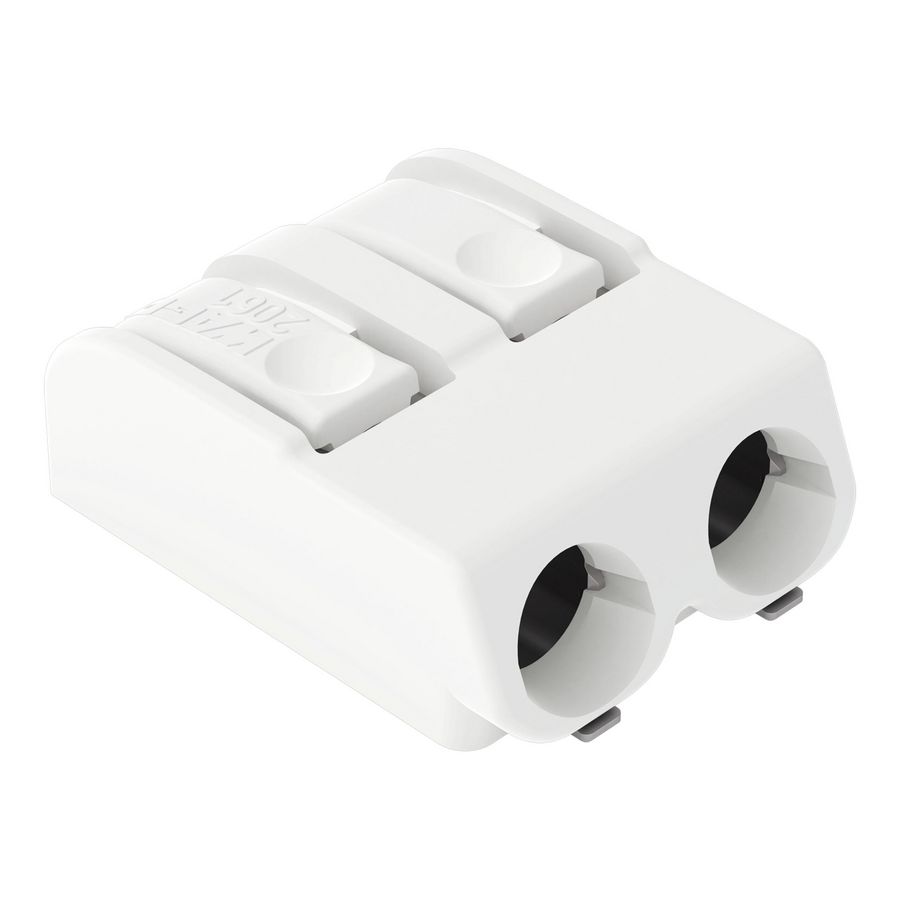 SMD-printklem Drukknop 1,5 mm2 wit 2061-602/998-404 VVE=700