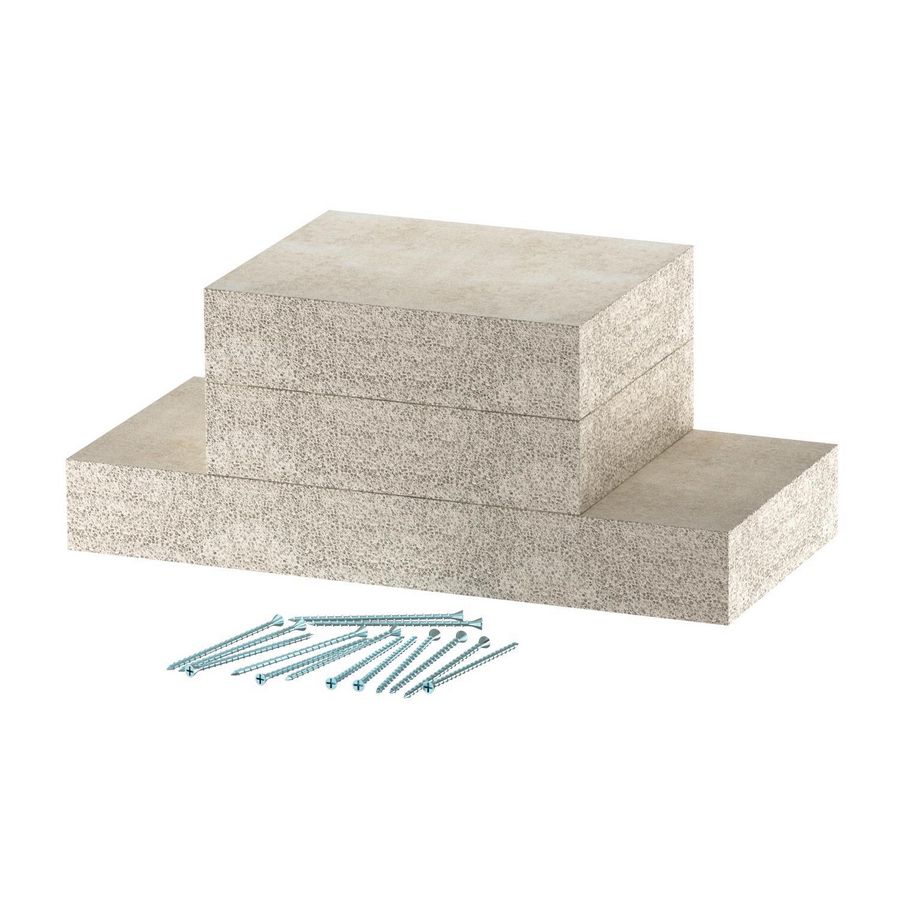 Wandaansluiting EI60 voor PLCD D060810 100x80 glasvezel gra