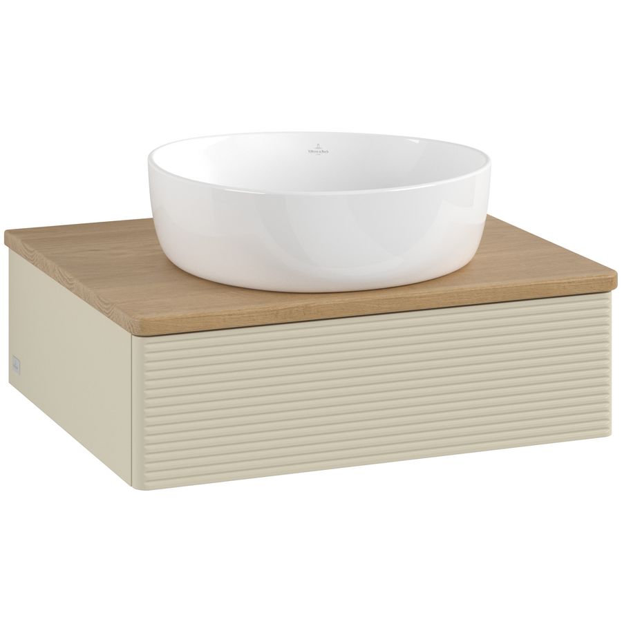 Wastafelonderkast Antao 600x190x500mm S.Grey Matt Lacquer K07111HJ