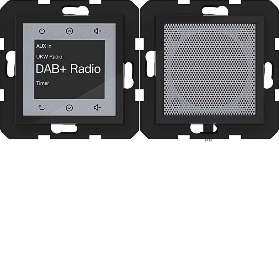 Radio touch DAB+ met luidspreker A.x/C.x nachtzwart glanzend