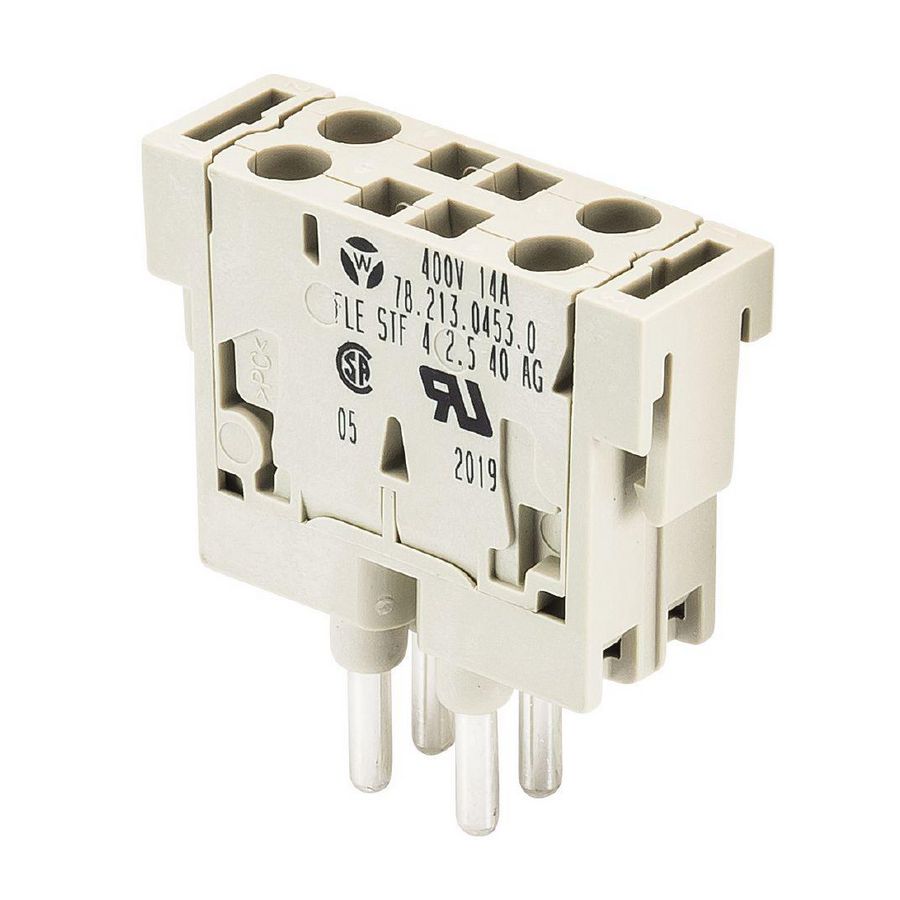 Contactblok binnenwerk steker 4P 2,5mm² veerklem flex VVE=10